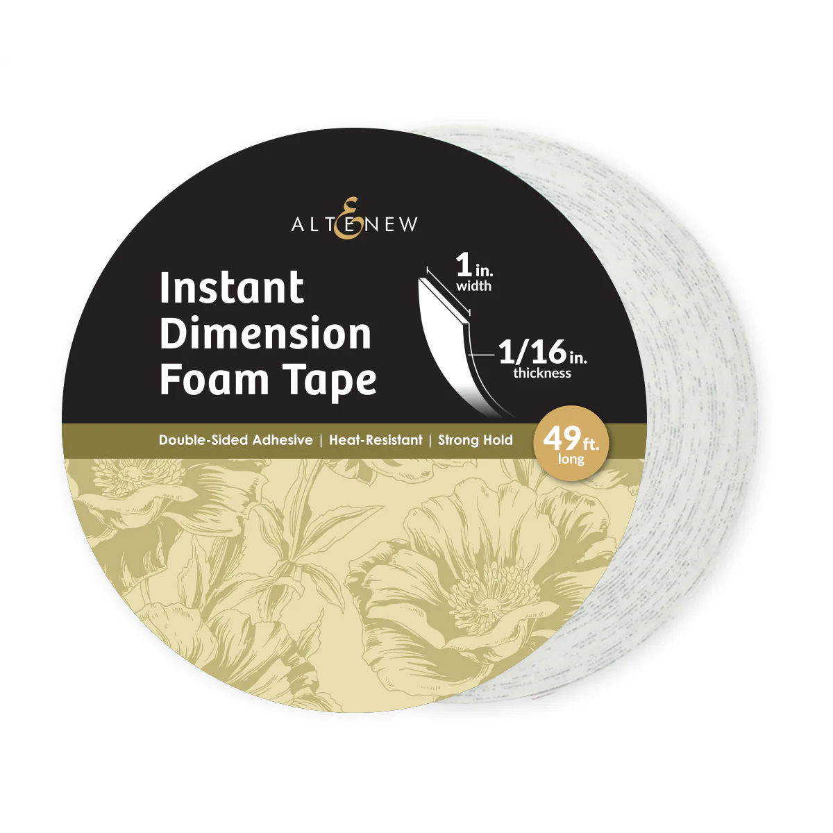 Altenew - Instant Dimension Foam Tape - 1/16'' x 1'' x 15m