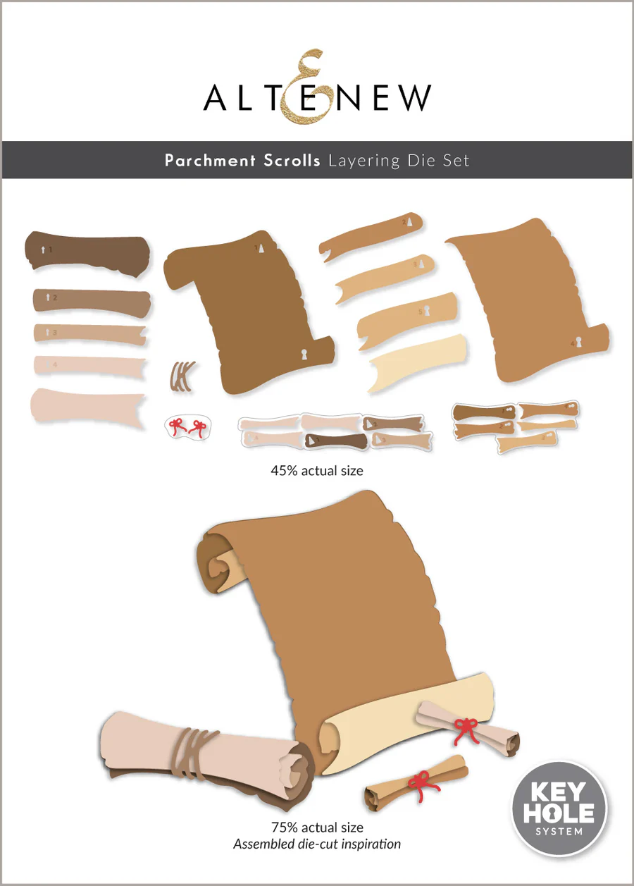 Altenew - Parchment Scrolls Layering Die Set