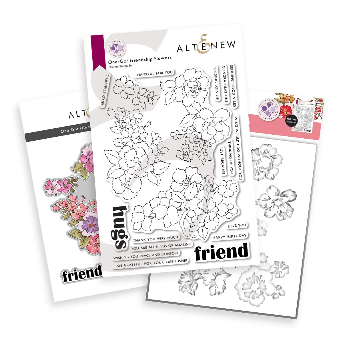 Altenew - One-Go: Friendship Flowers - Complete Bundle