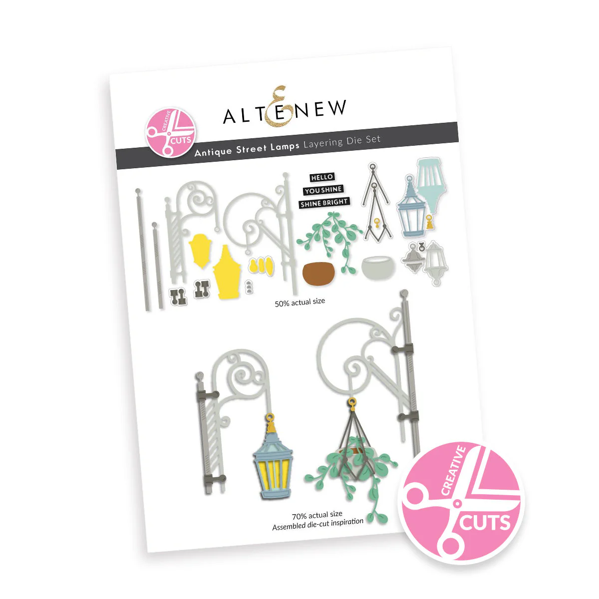 **NEW* - Altenew - Creative Cuts: Antique Street Lamps Layering Die Set