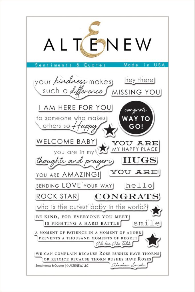 Altenew - Sentiments & Quotes Stamp Set