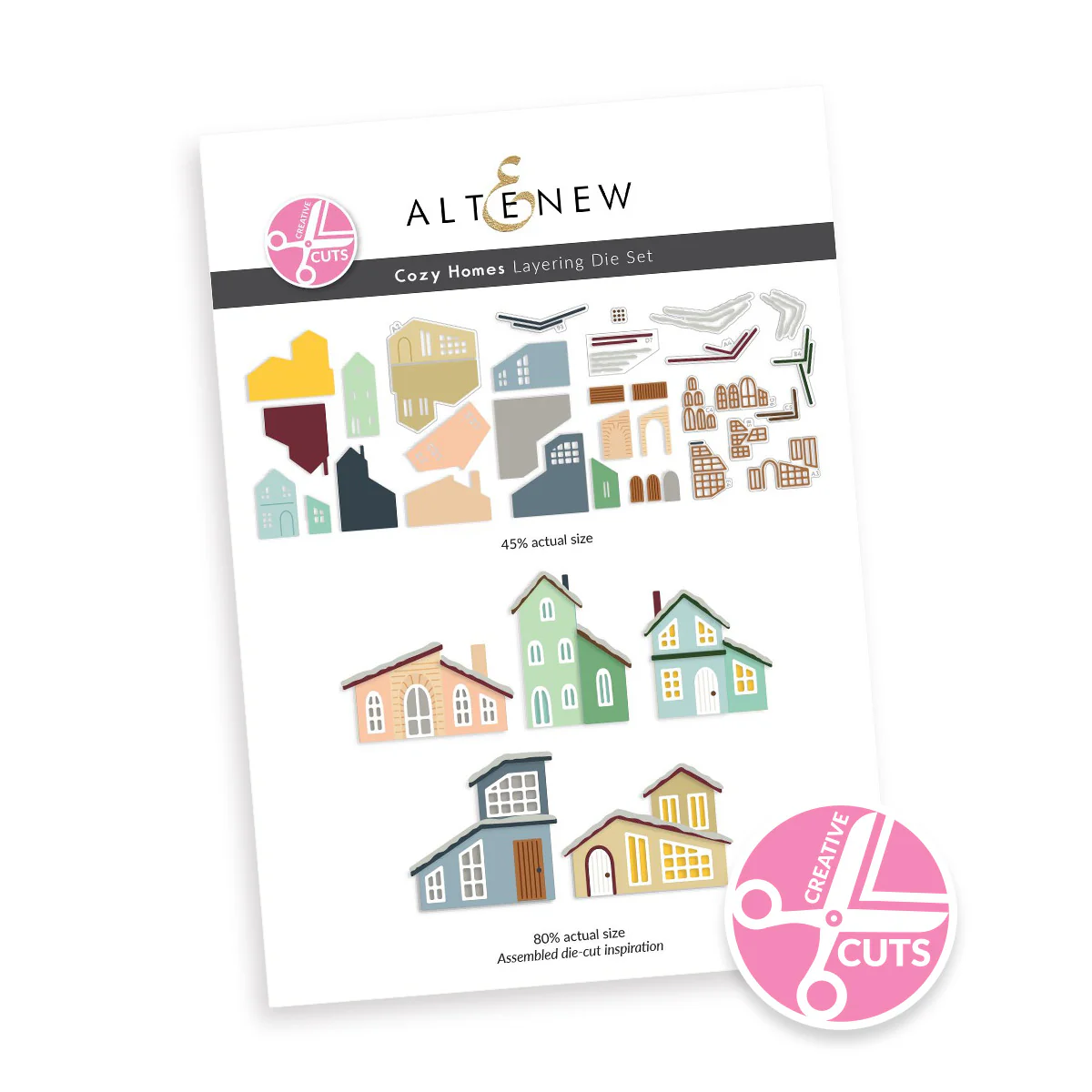 Altenew - Creative Cuts: Cozy Homes Layering Die Set