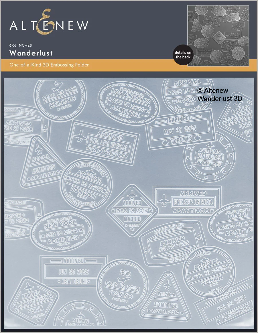 Altenew - Wanderlust 3D Embossing Folder
