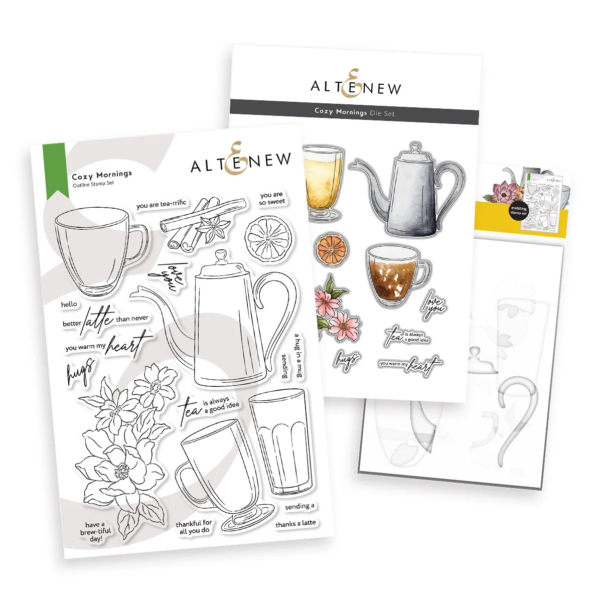 **NEW* - Altenew - Cozy Mornings - Complete Bundle (3 items)
