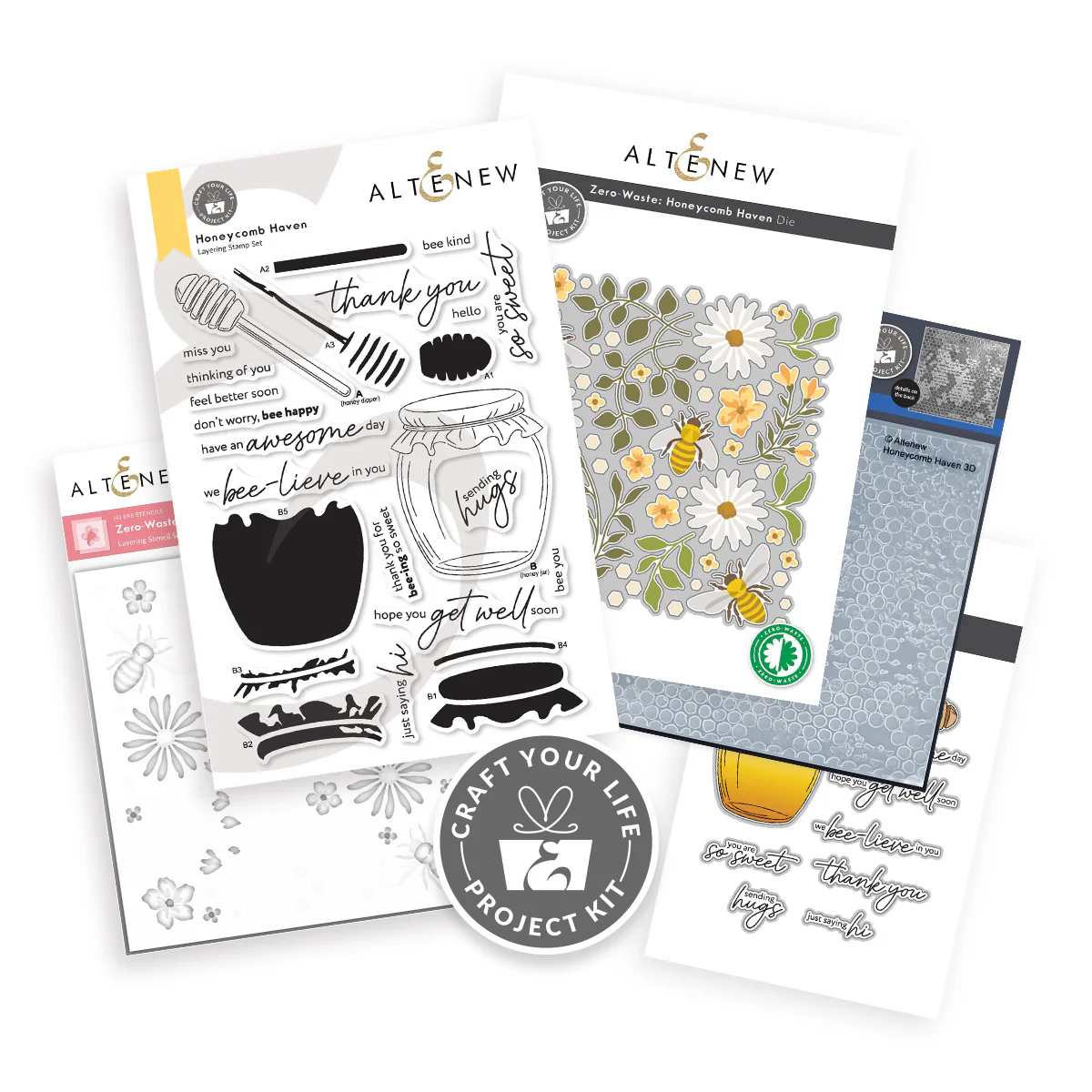 **NEW* - Altenew - Craft Your Life Project Kit: Honeycomb Haven & Add-On Die Bundle