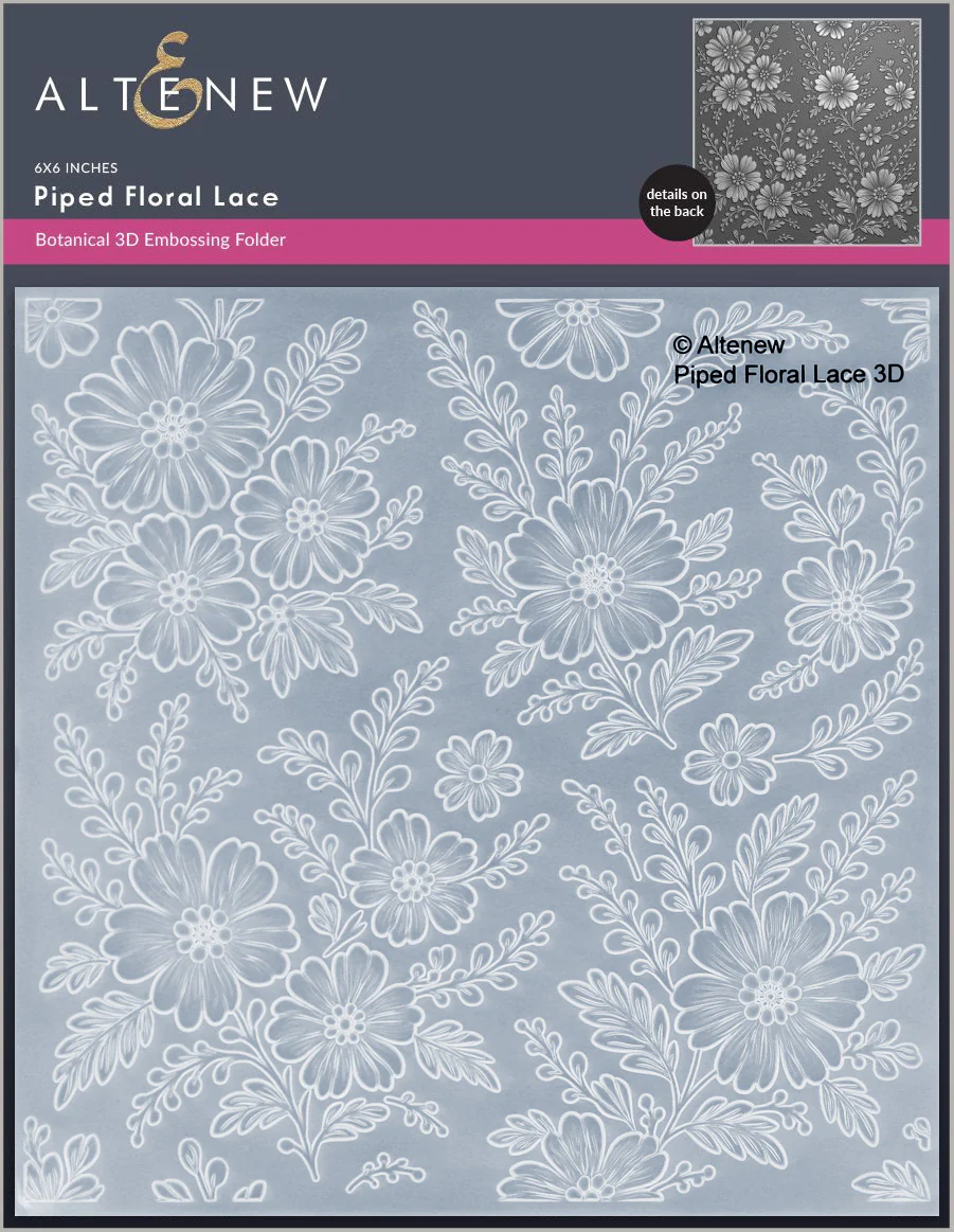 Altenew - Piped Floral Lace 3D Embossing Folder