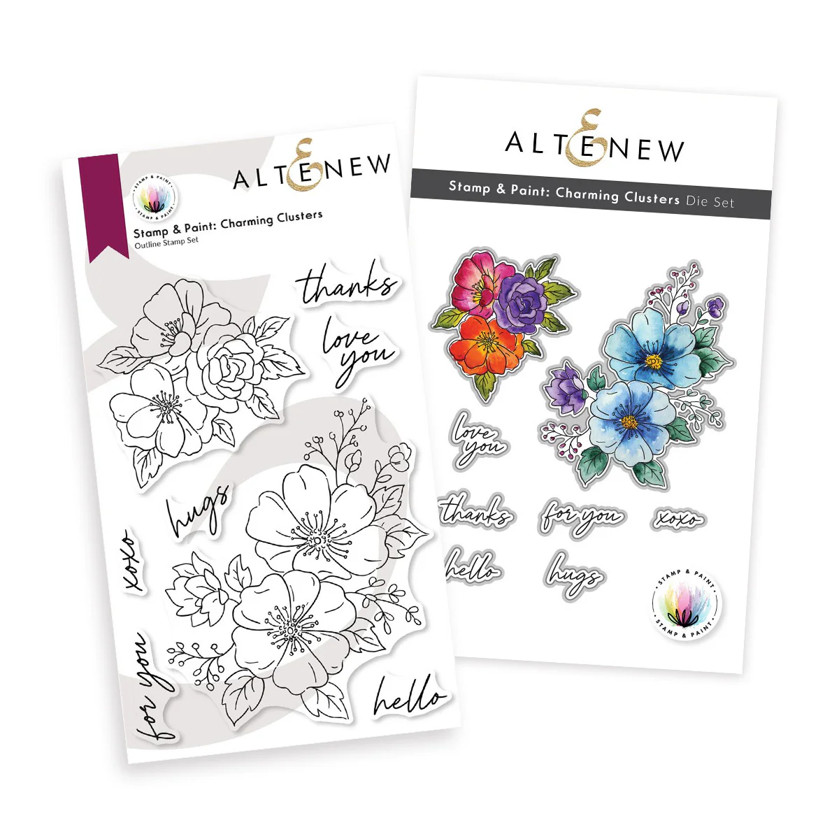 **NEW* - Altenew - Stamp & Paint: Charming Clusters - Complete Bundle