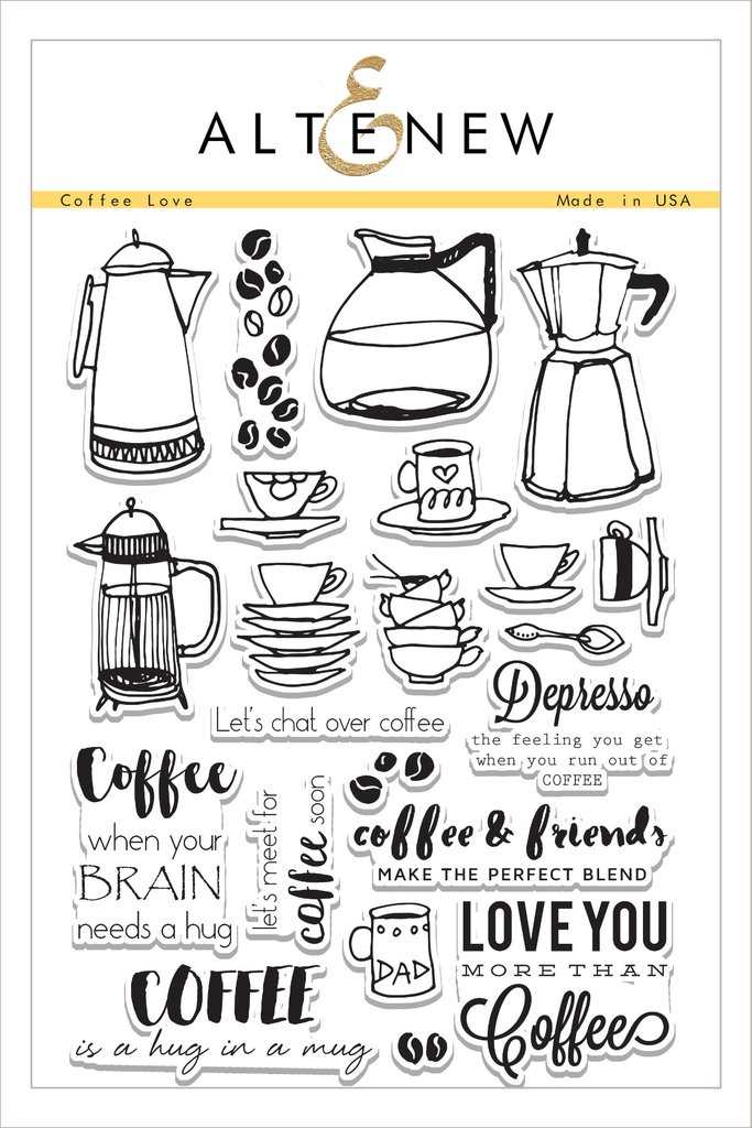 Altenew - Coffee Love Stamp Set