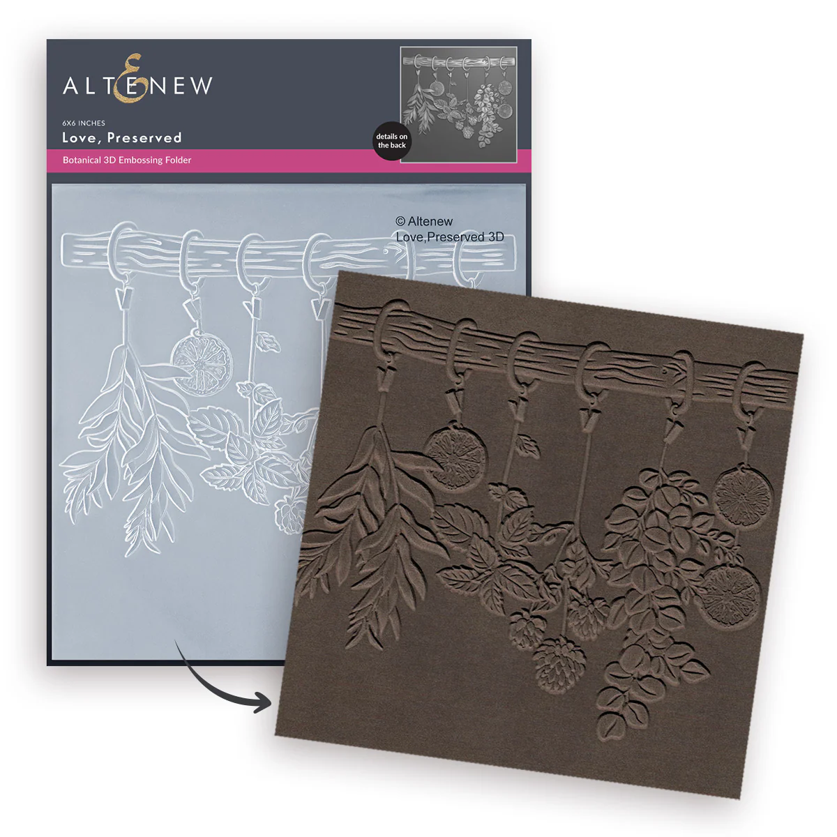 *NEW* - Altenew - Love, Preserved 3D Embossing Folder