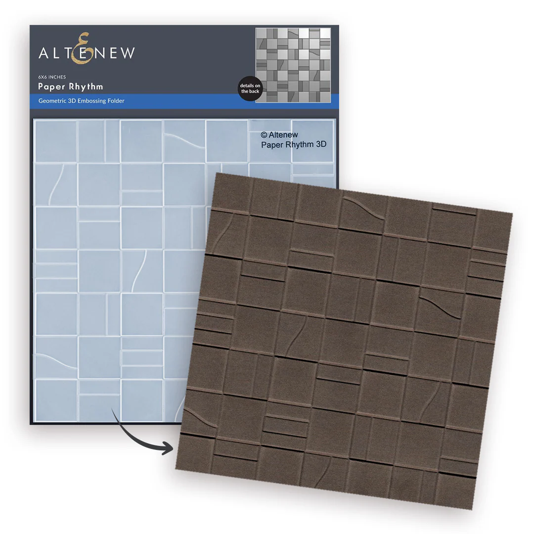 **NEW* - Altenew - Paper Rhythm 3D Embossing Folder