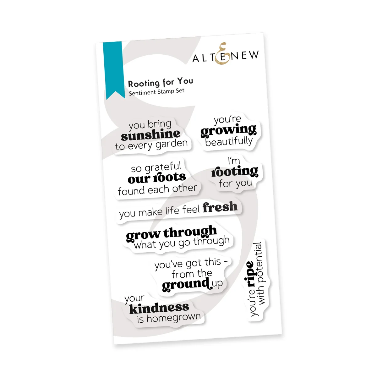 **NEW* - Altenew - Rooting for You Stamp Set