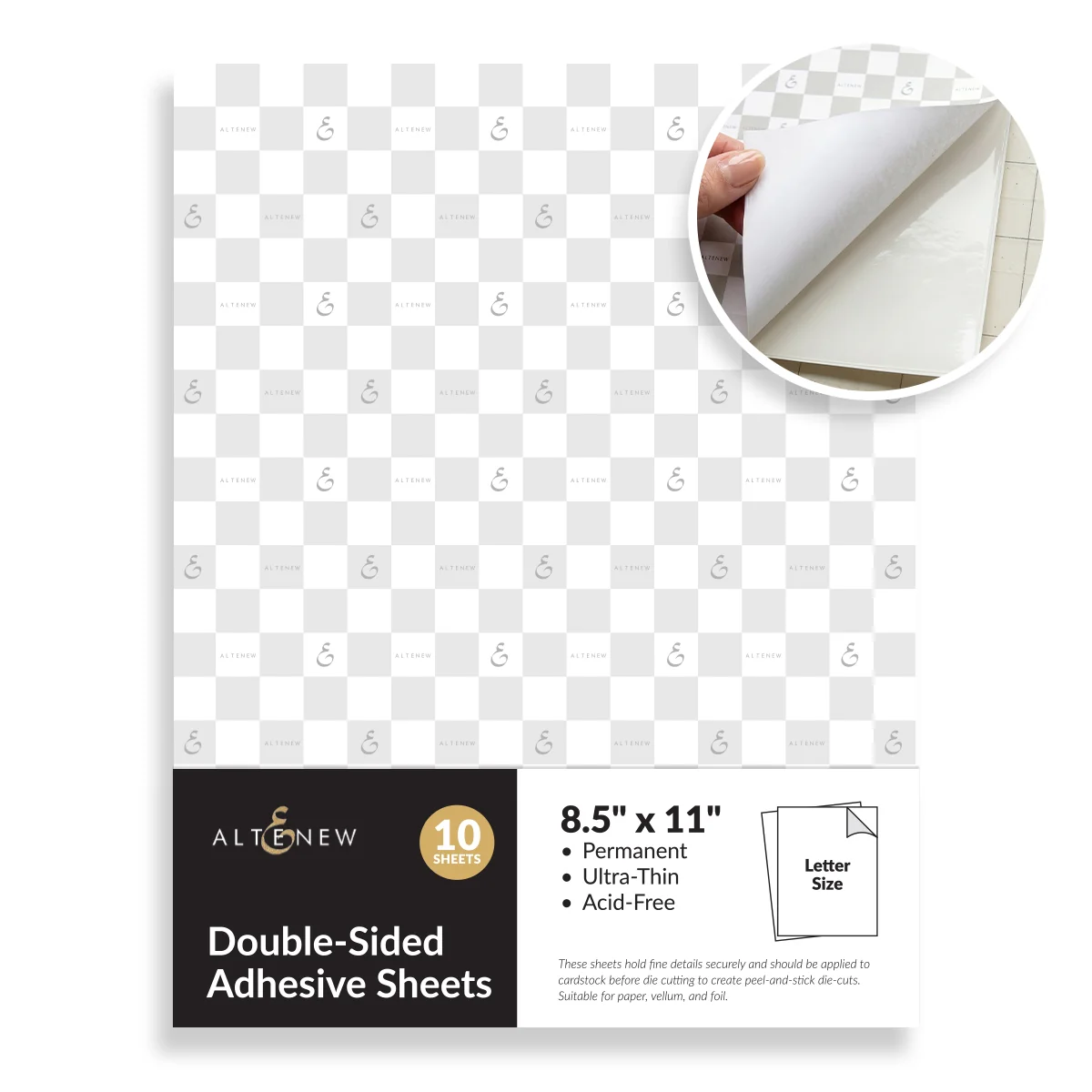**NEW* - Altenew - Double-sided Adhesive Sheets - 8.5" x 11" (10 sheets/set)