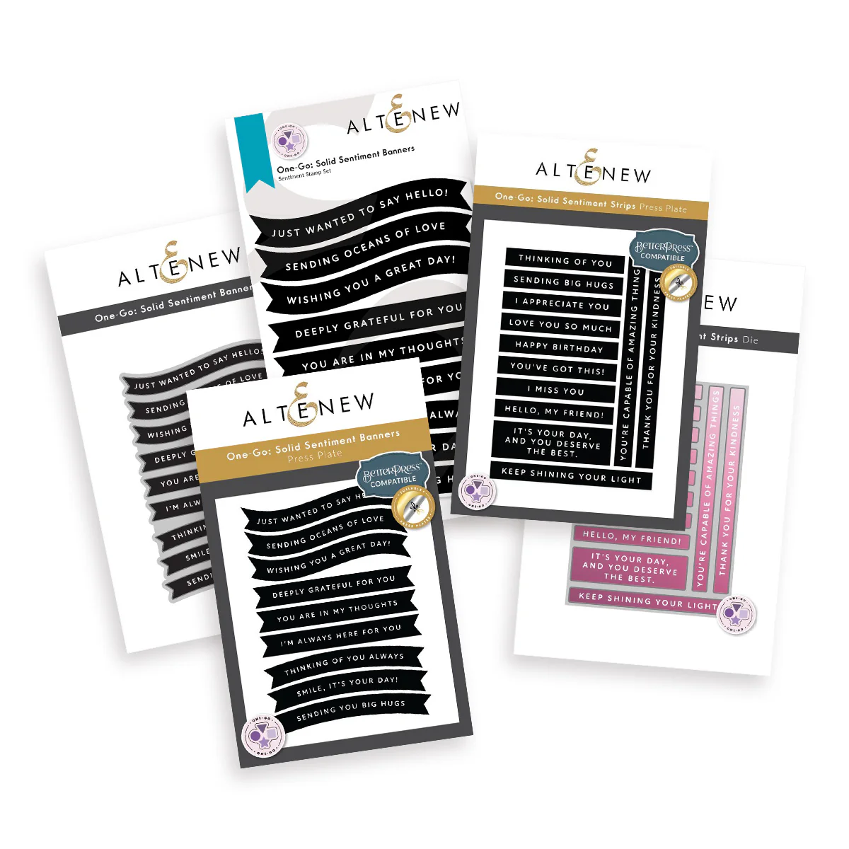 **NEW* - Altenew - Solid Sentiments Starter Bundle