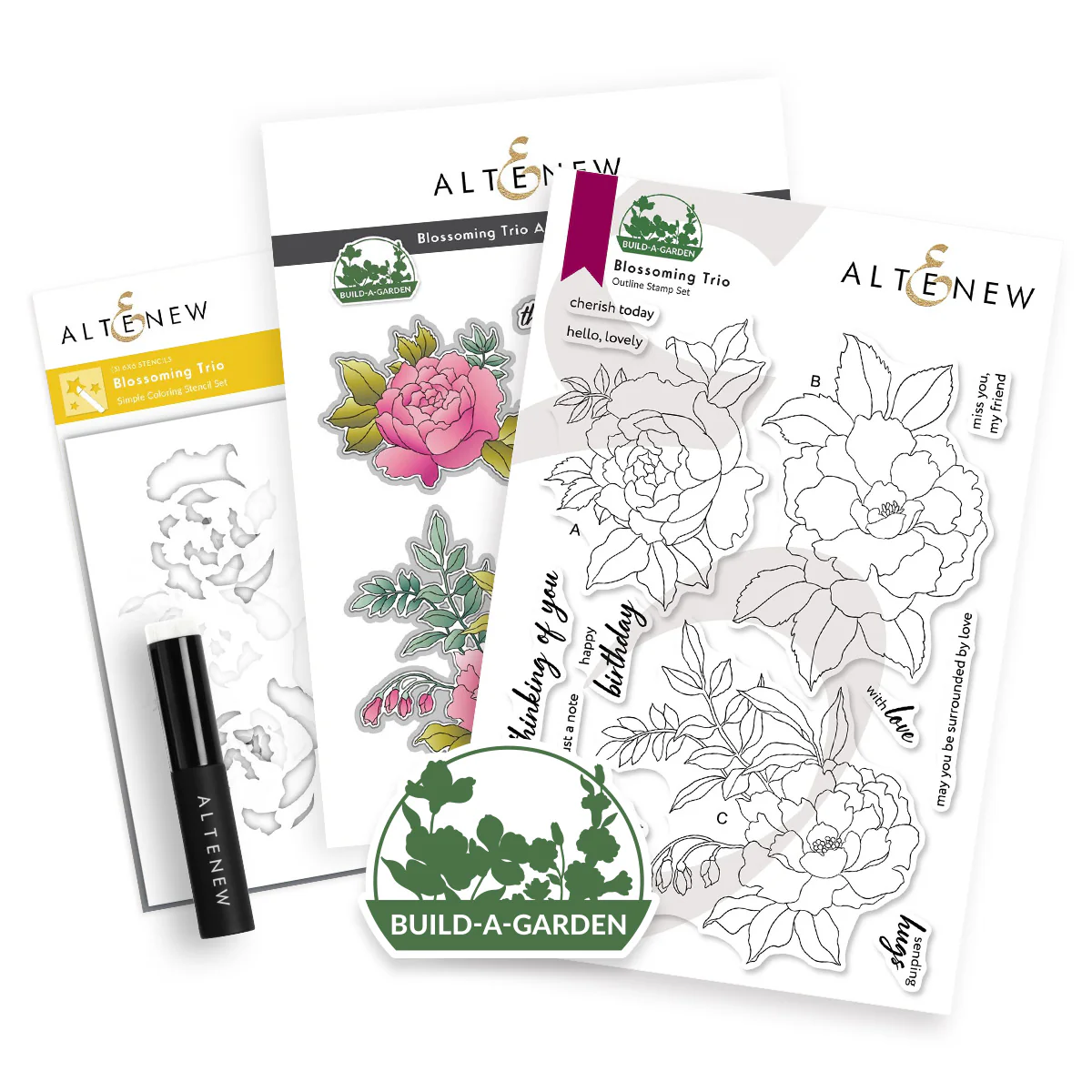 **NEW* - Altenew - Build-A-Garden: Blossoming Trio & Add-on Die Bundle