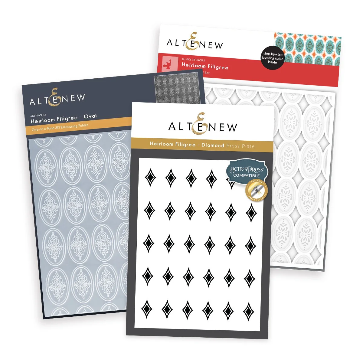 **NEW* - Altenew - Heirloom Filigree - Complete Bundle (3 items)