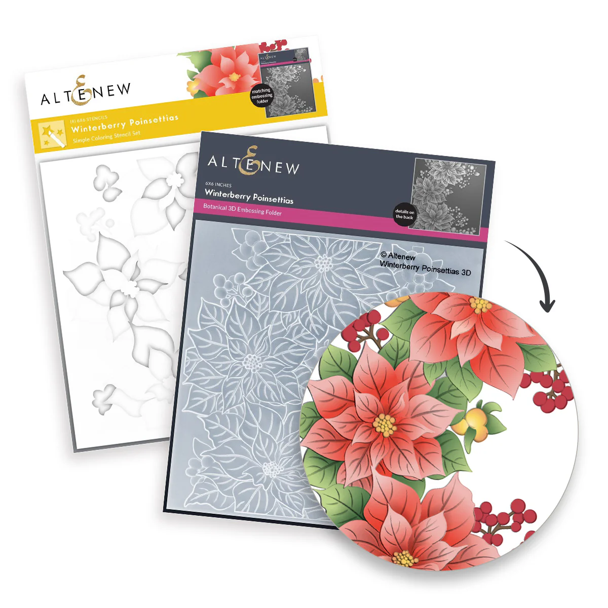 **NEW* - Altenew - Winterberry Poinsettias - Complete Bundle