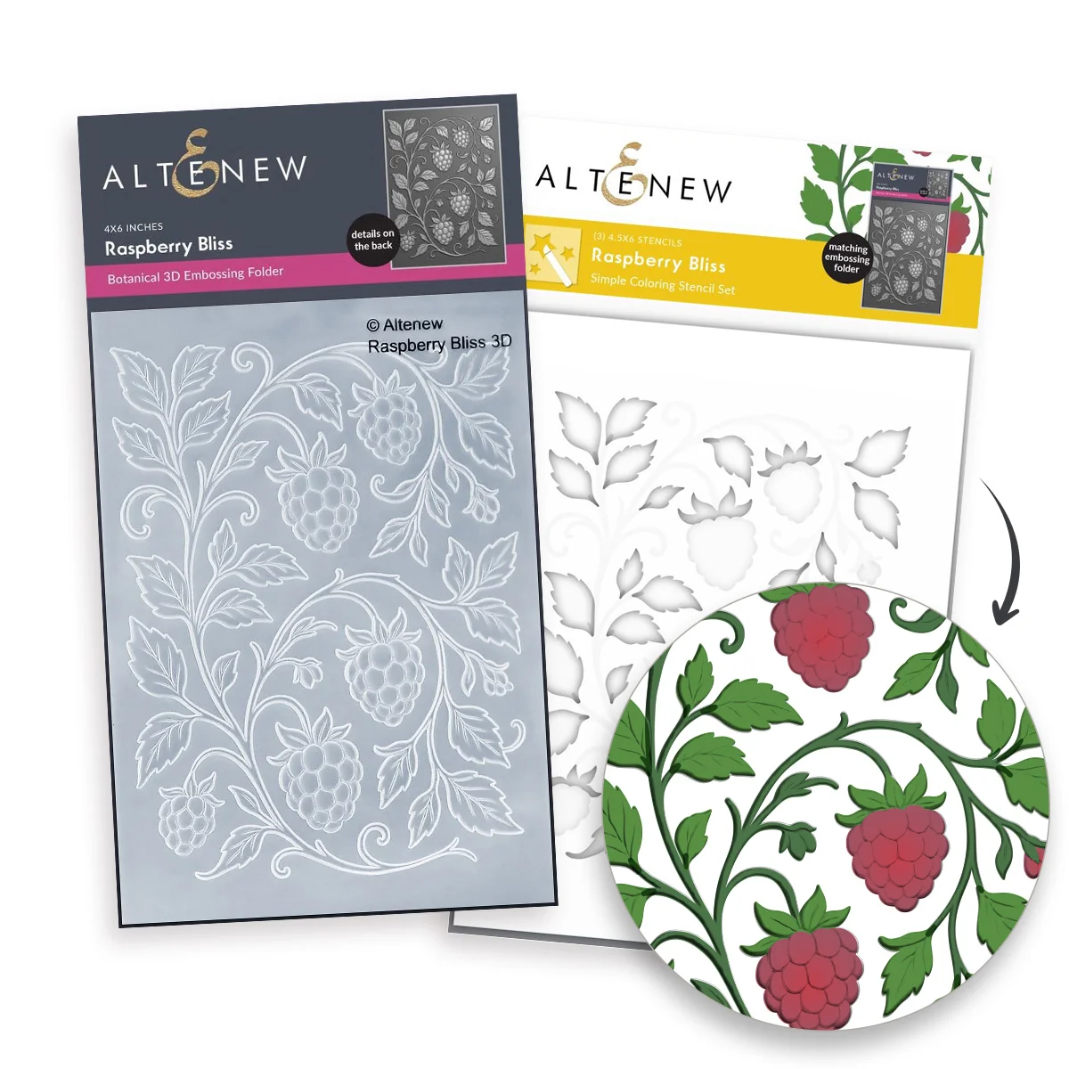 **NEW* - Altenew - Raspberry Bliss - Complete Bundle (2 items)
