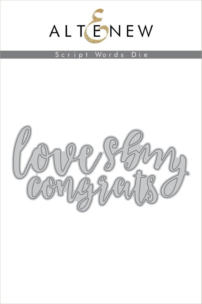 Altenew - Script Words Die Set