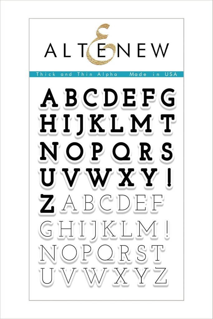 Altenew - Thick and Thin Alpha Stamp Set