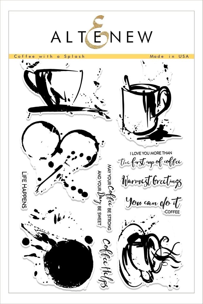 Altenew - Coffee with a Splash Stamp Set