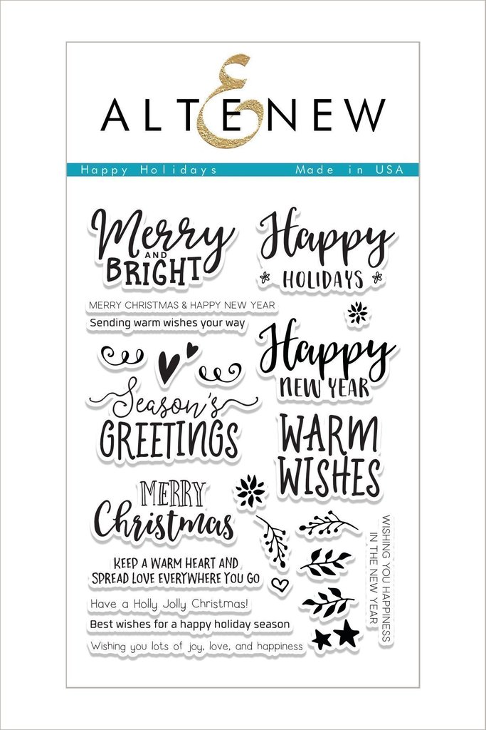Altenew - Happy Holidays Stamp Set