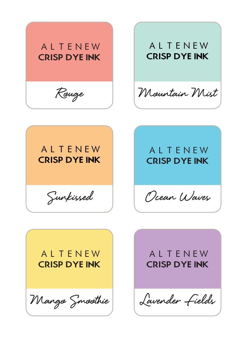 Altenew - Soft Pastel 6 Mini Cube Set