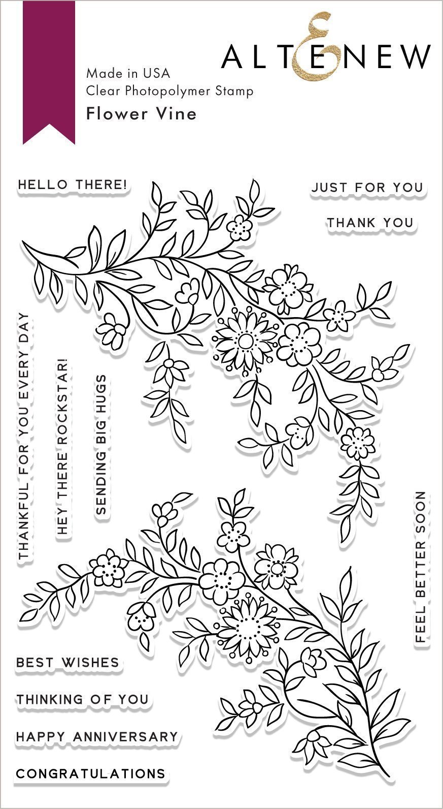 Altenew - Flower Vine Stamp Set