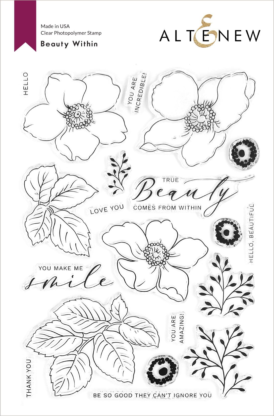 Altenew - Beauty Within Stamp Set