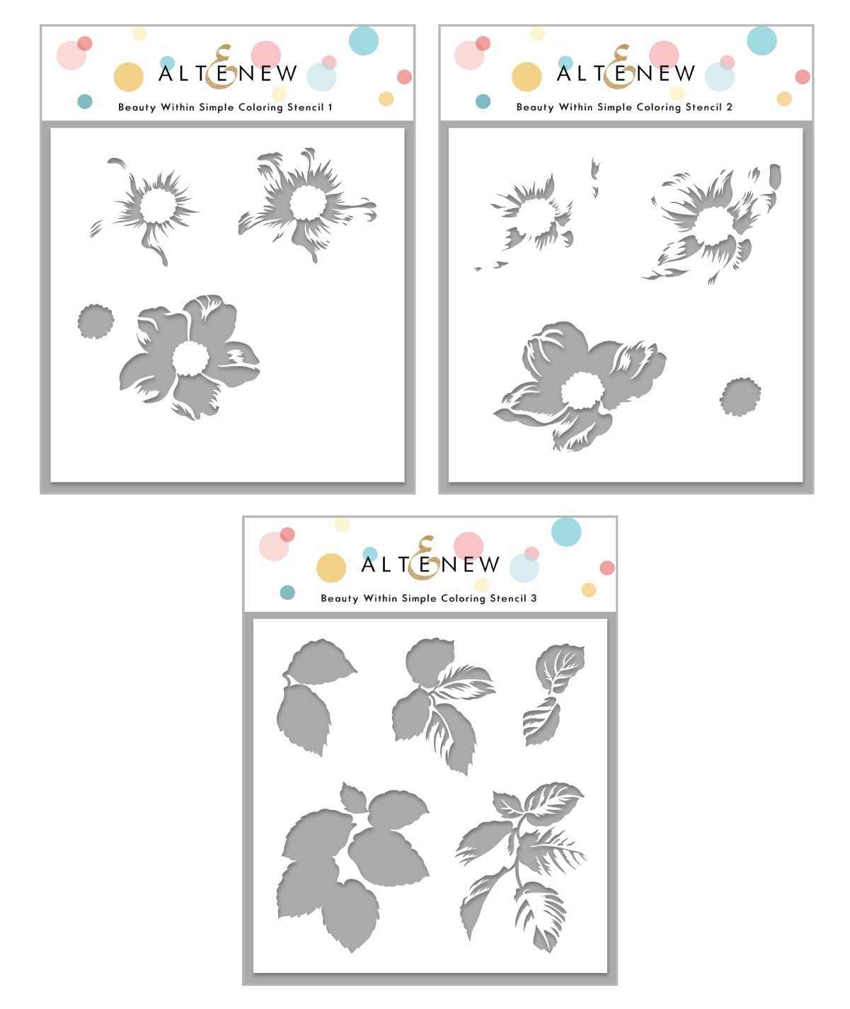 Altenew - Beauty Within Simple Coloring Stencil Set