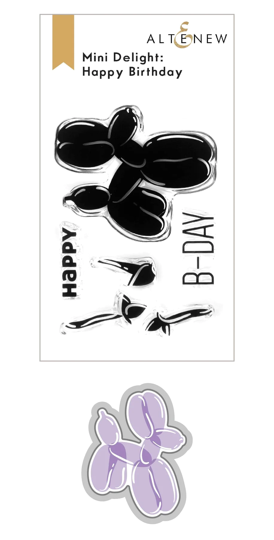 Altenew - Mini Delight: Happy Birthday Stamp & Die Set