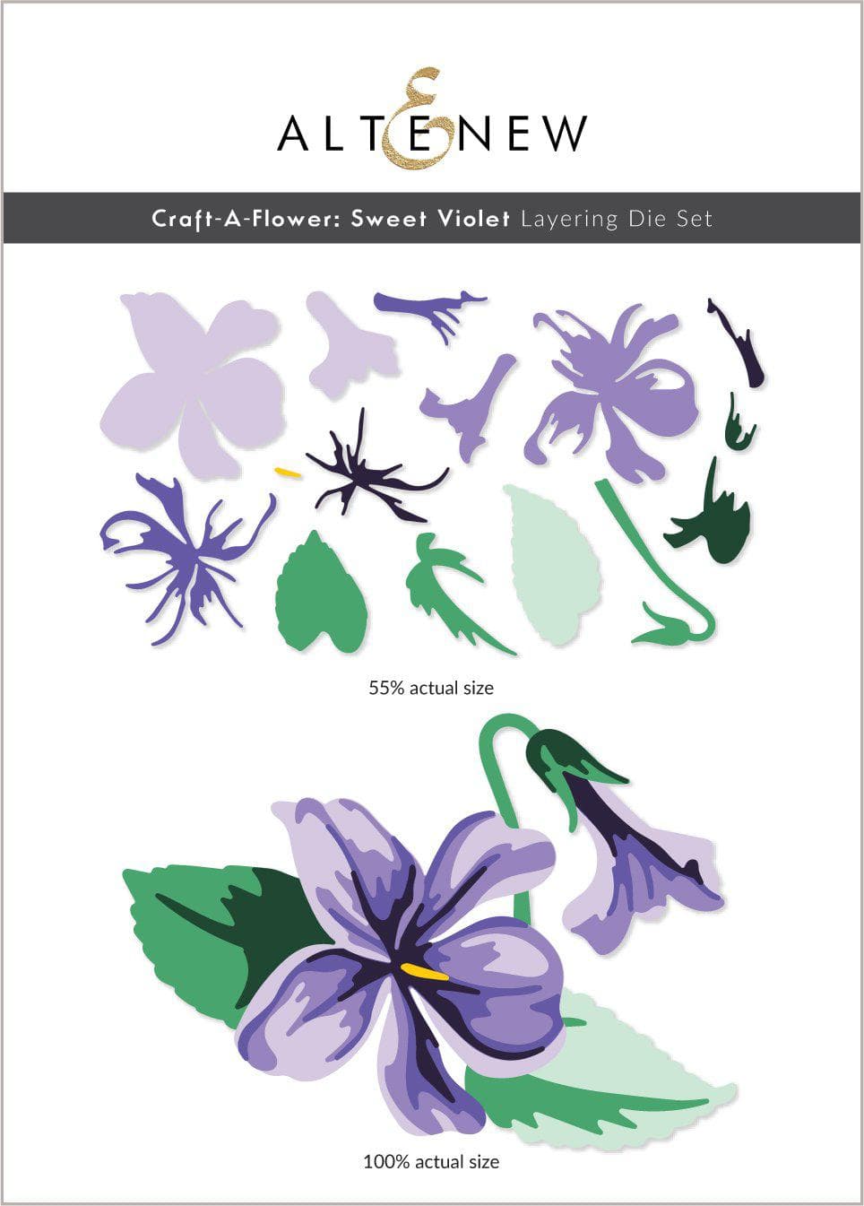 Altenew - Craft-A-Flower: Sweet Violet Layering Die Set