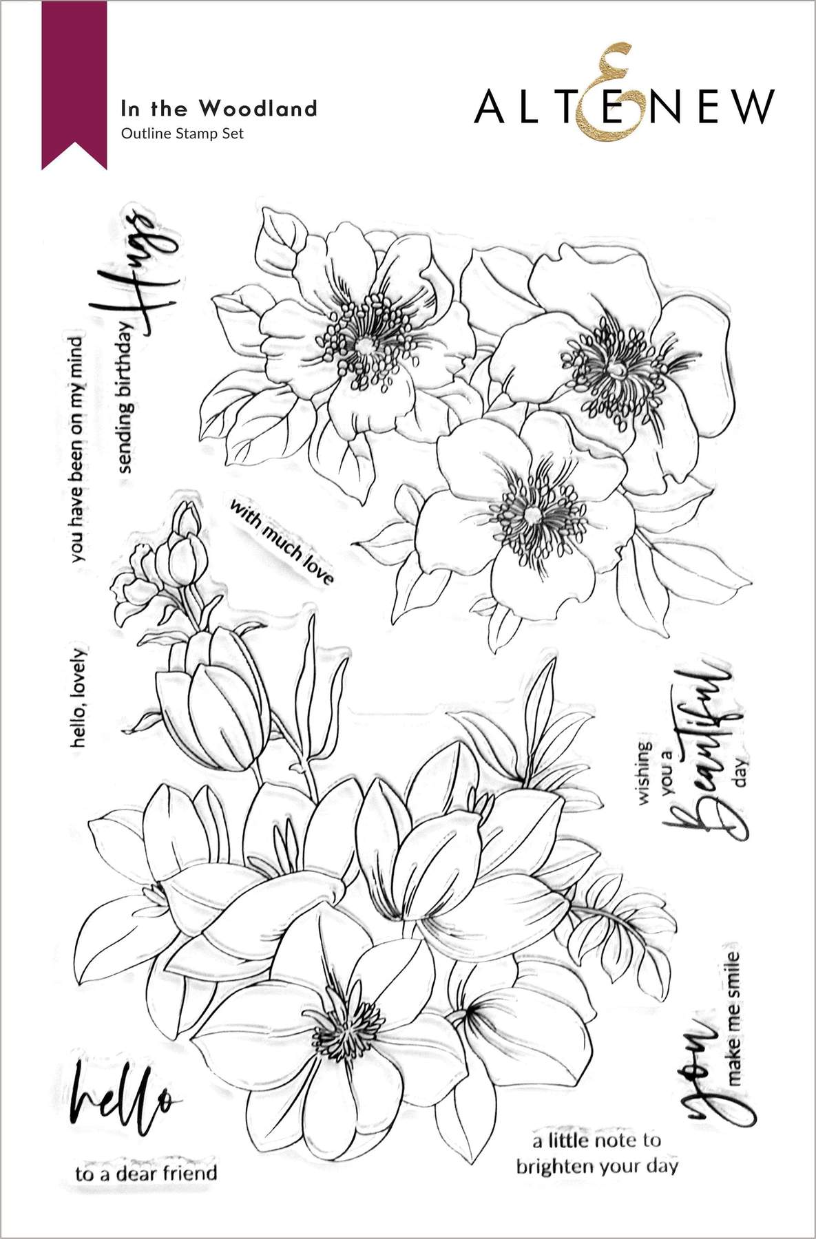 Altenew - In the Woodland Stamp Set