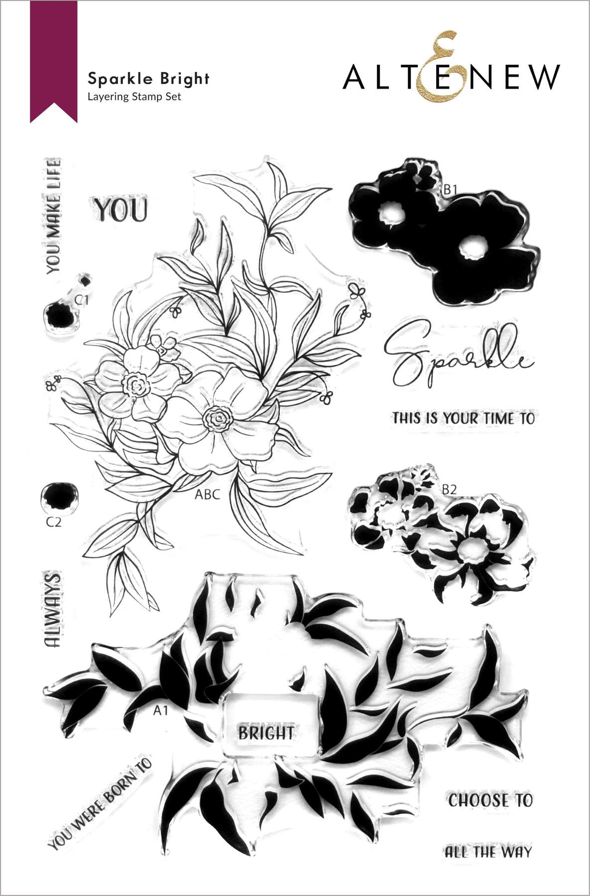 Altenew - Sparkle Bright Stamp Set