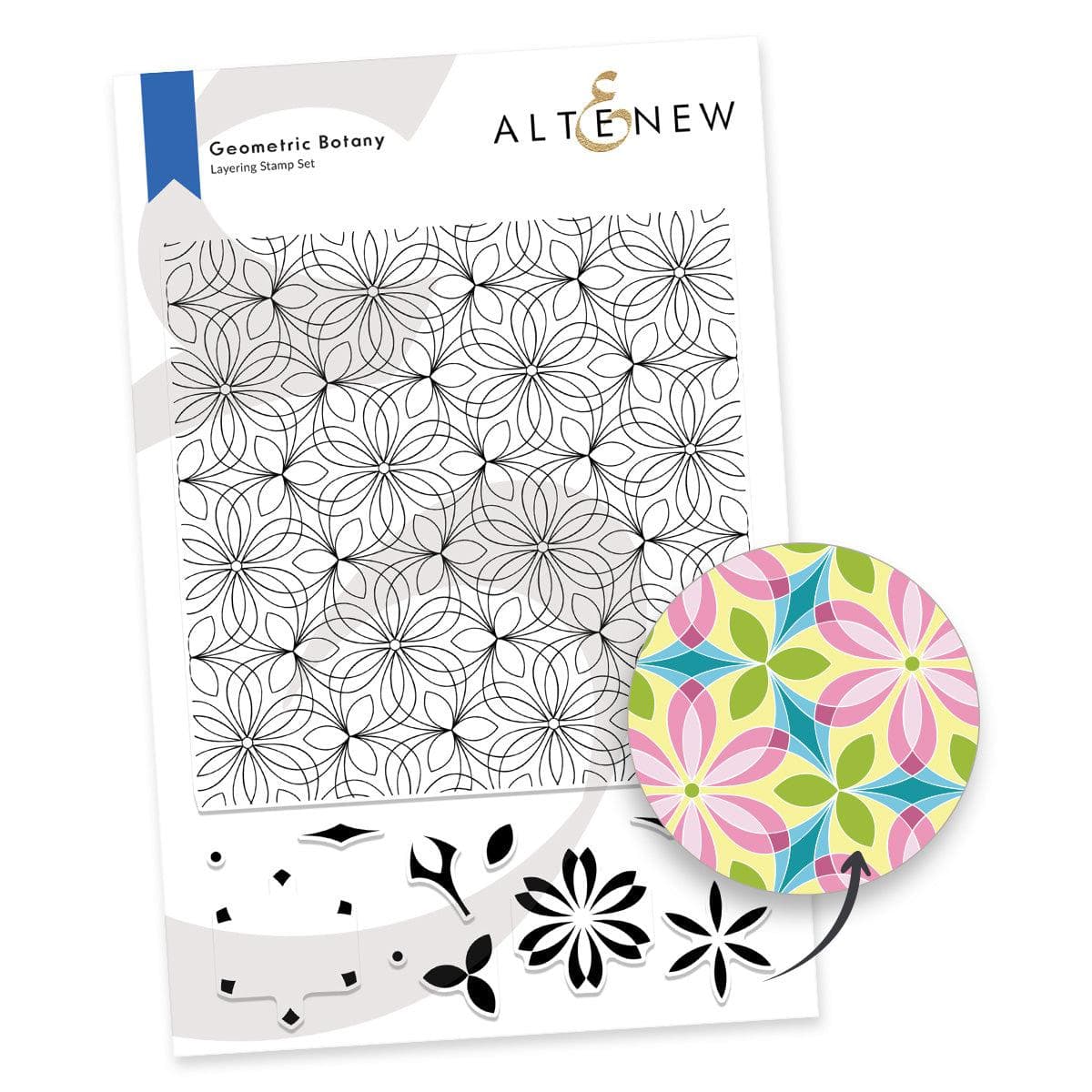 **NEW* - Altenew - Geometric Botany Stamp Set