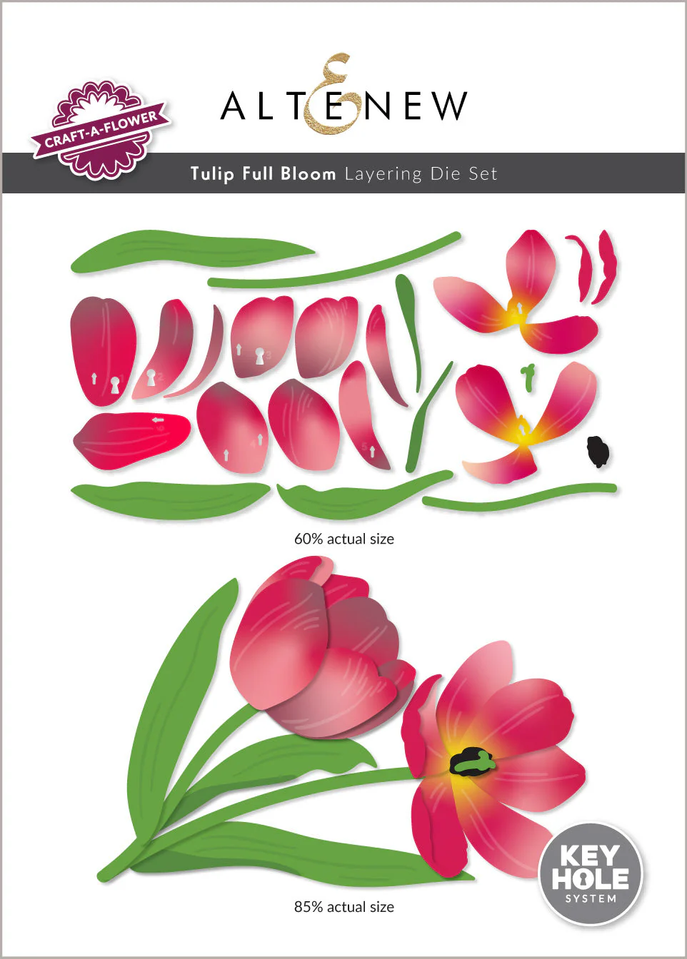 Altenew - Craft-A-Flower: Tulip Full Bloom Layering Die Set