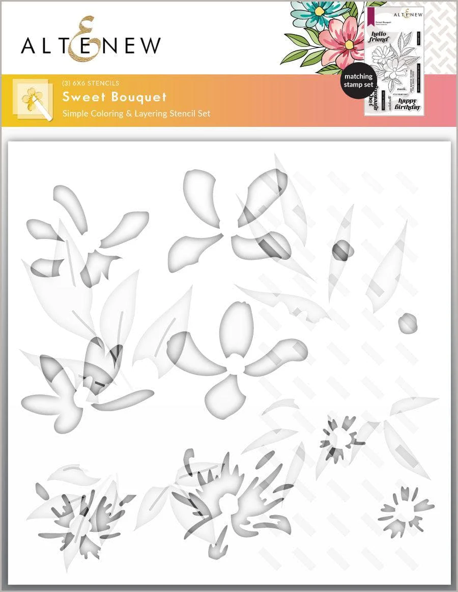 Altenew - Sweet Bouquet - Stencil Set