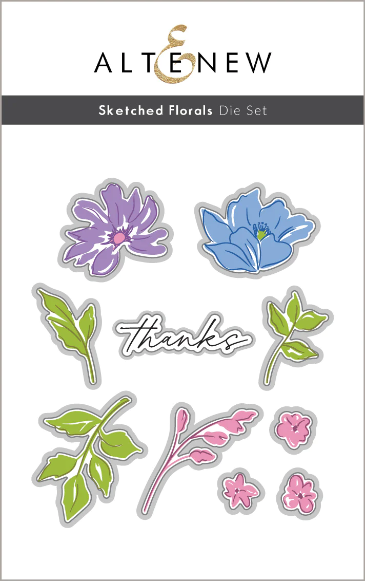 Altenew - Sketched Florals Die Set
