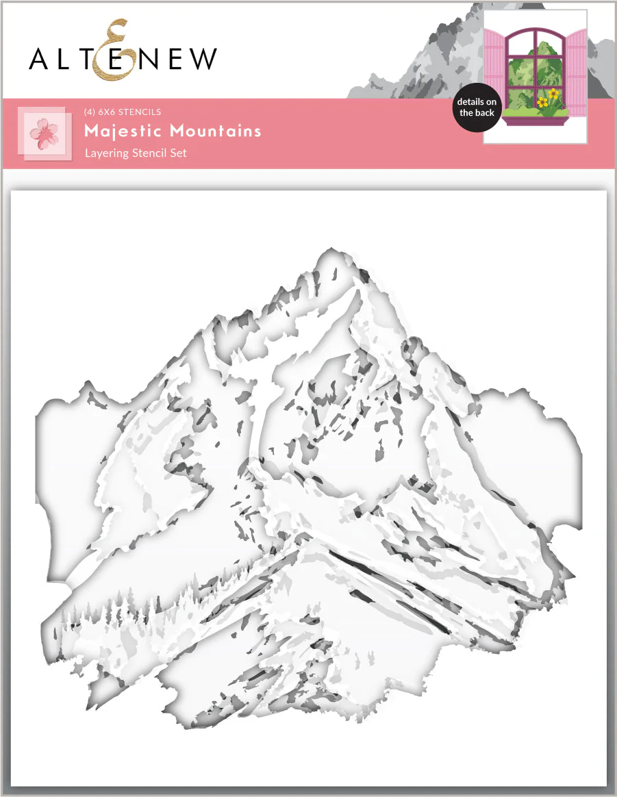 Altenew - Majestic Mountains Layering Stencil Set (4 in 1)
