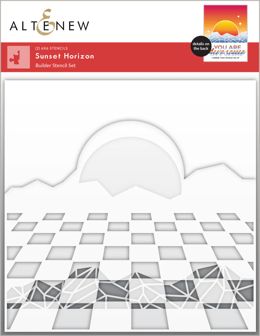 Altenew - Sunset Horizon Stencil Set (2 in 1)