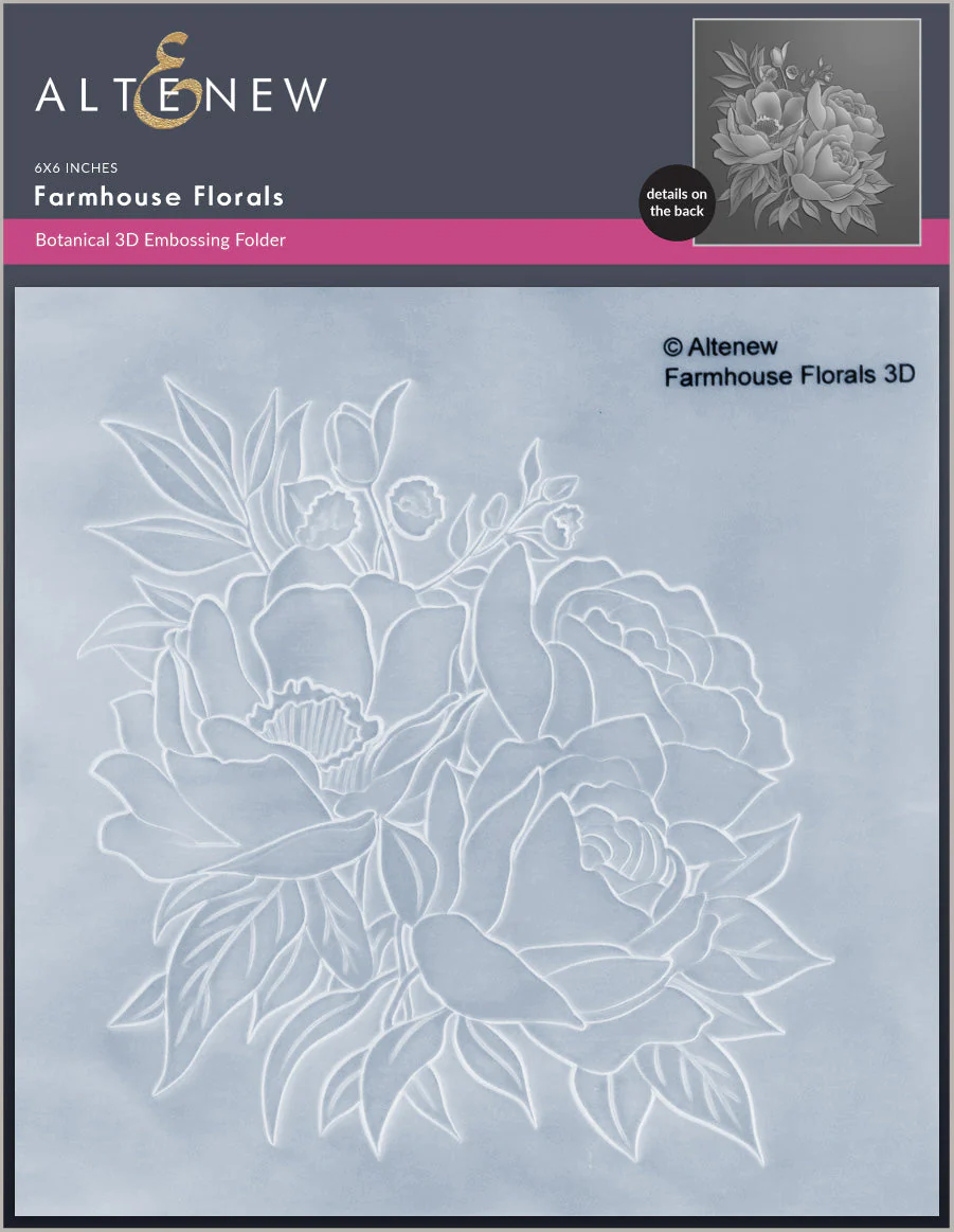 Altenew - Farmhouse Florals 3D Embossing Folder