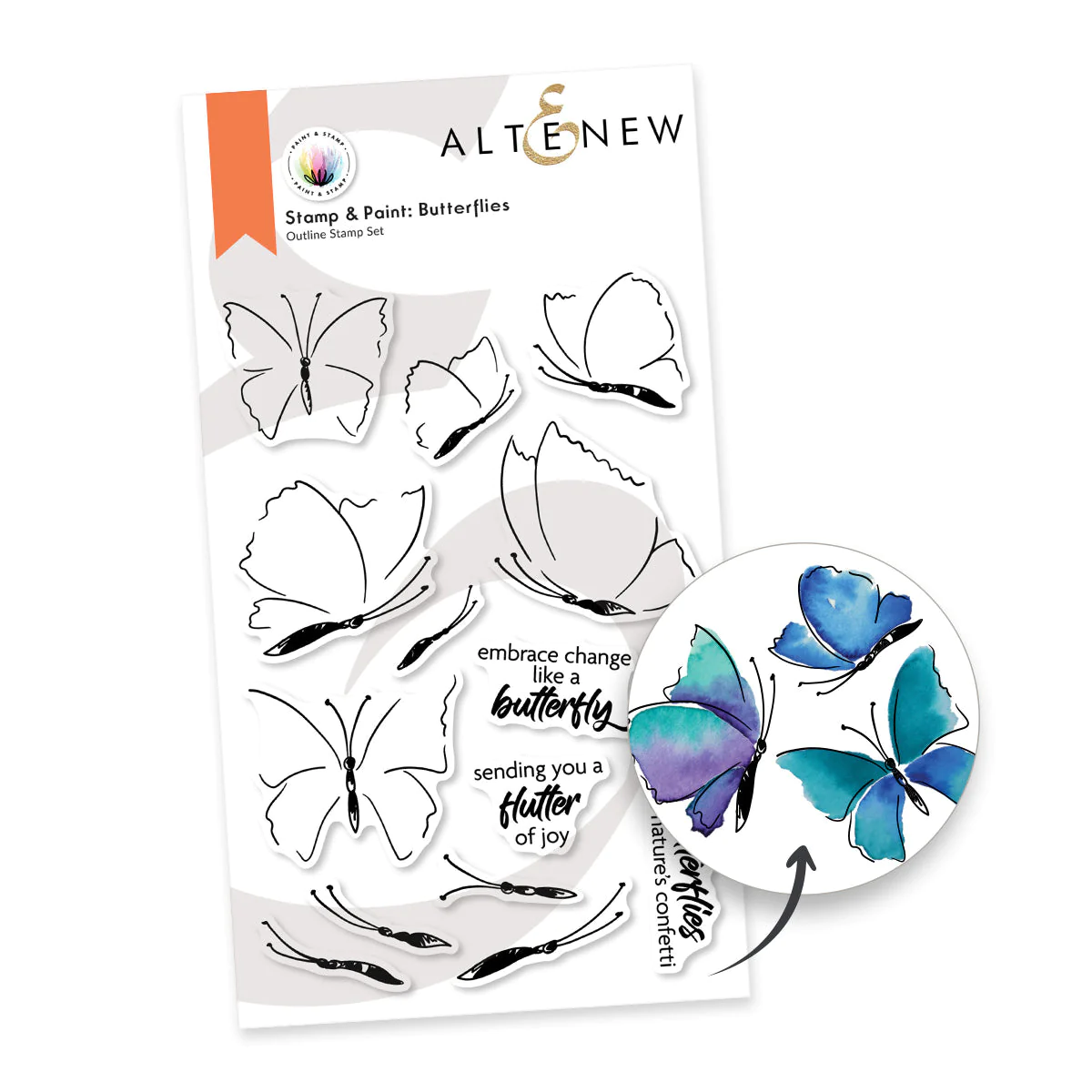 Altenew - Stamp & Paint Butterflies