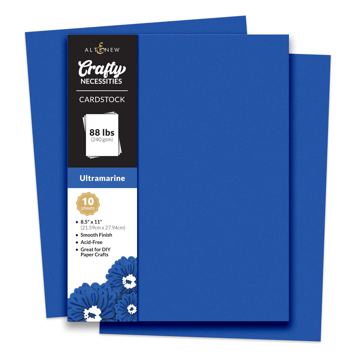 Altenew - Crafty Necessities: Ultramarine Cardstock (10 sheets/set)