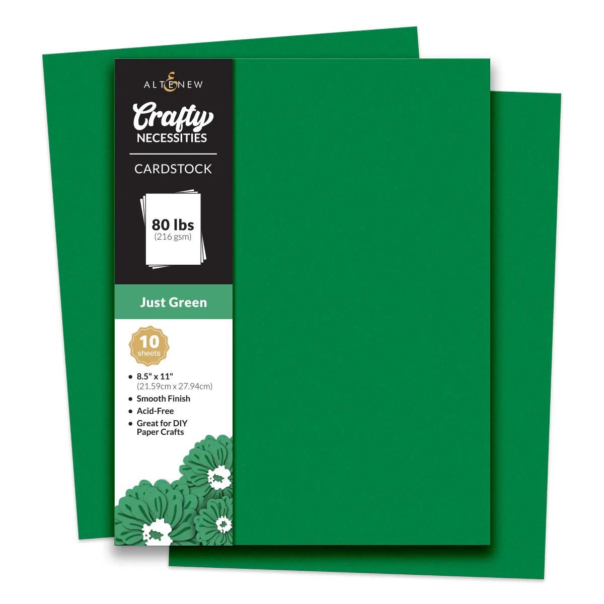 Altenew - Crafty Necessities: Just Green Cardstock (10 sheets/set)