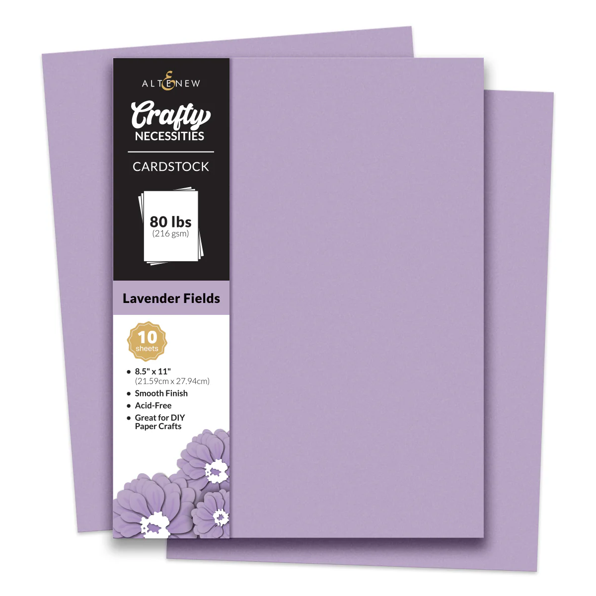 Altenew - Crafty Necessities: Lavender Fields Cardstock (10 sheets/set)