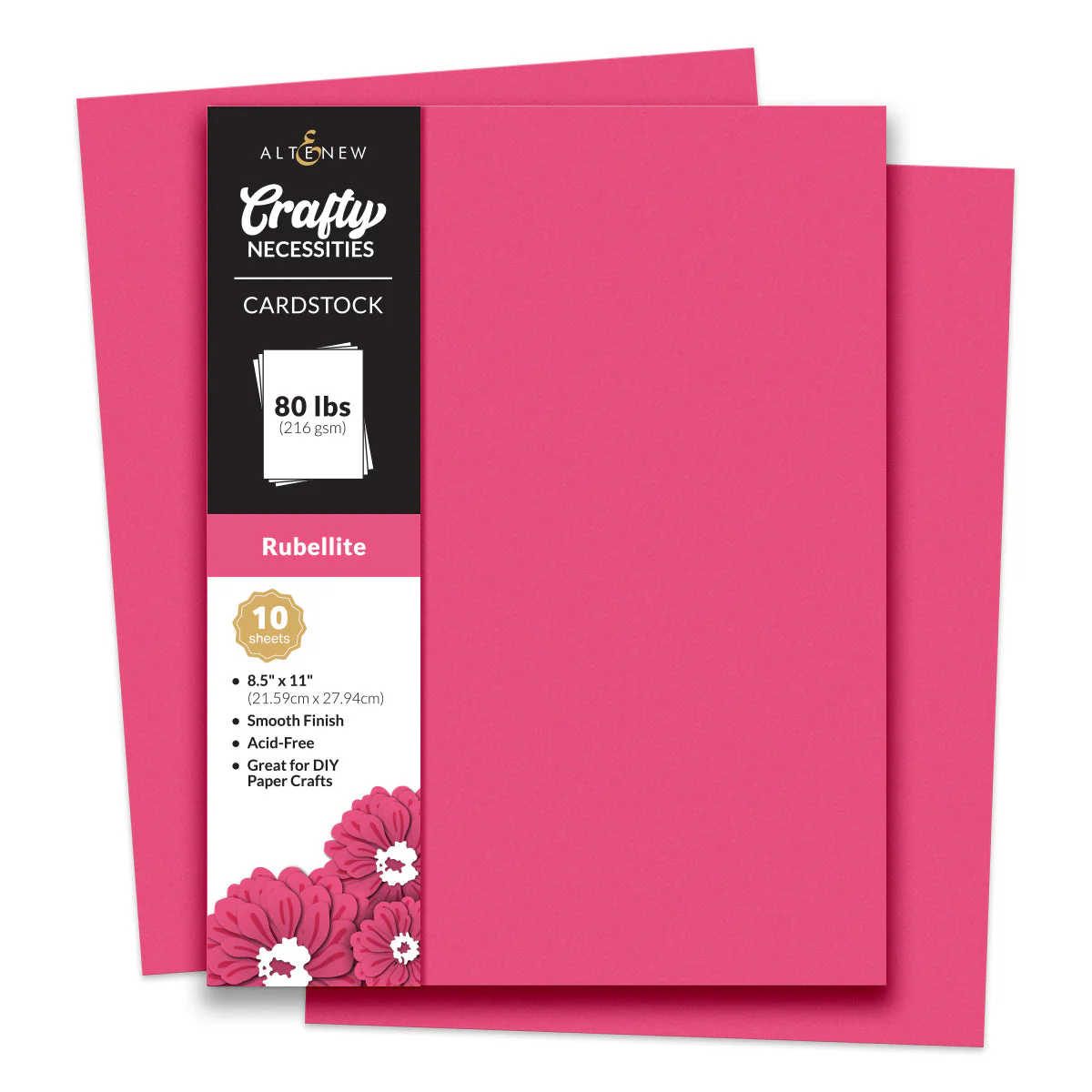 Altenew - Crafty Necessities: Rubellite Cardstock (10 sheets/set)