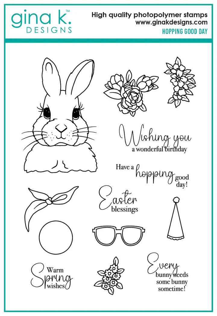 Gina K Designs - Hopping Good Day - STAMPS