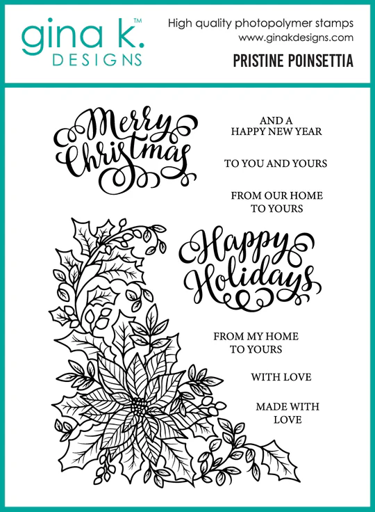 Gina K Designs - Pristine Poinsettia - STAMPS