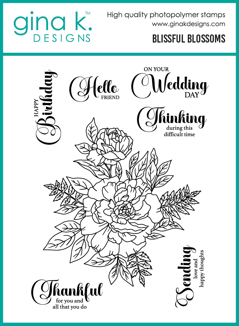 Gina K Designs - Blissful Blossoms - STAMPS