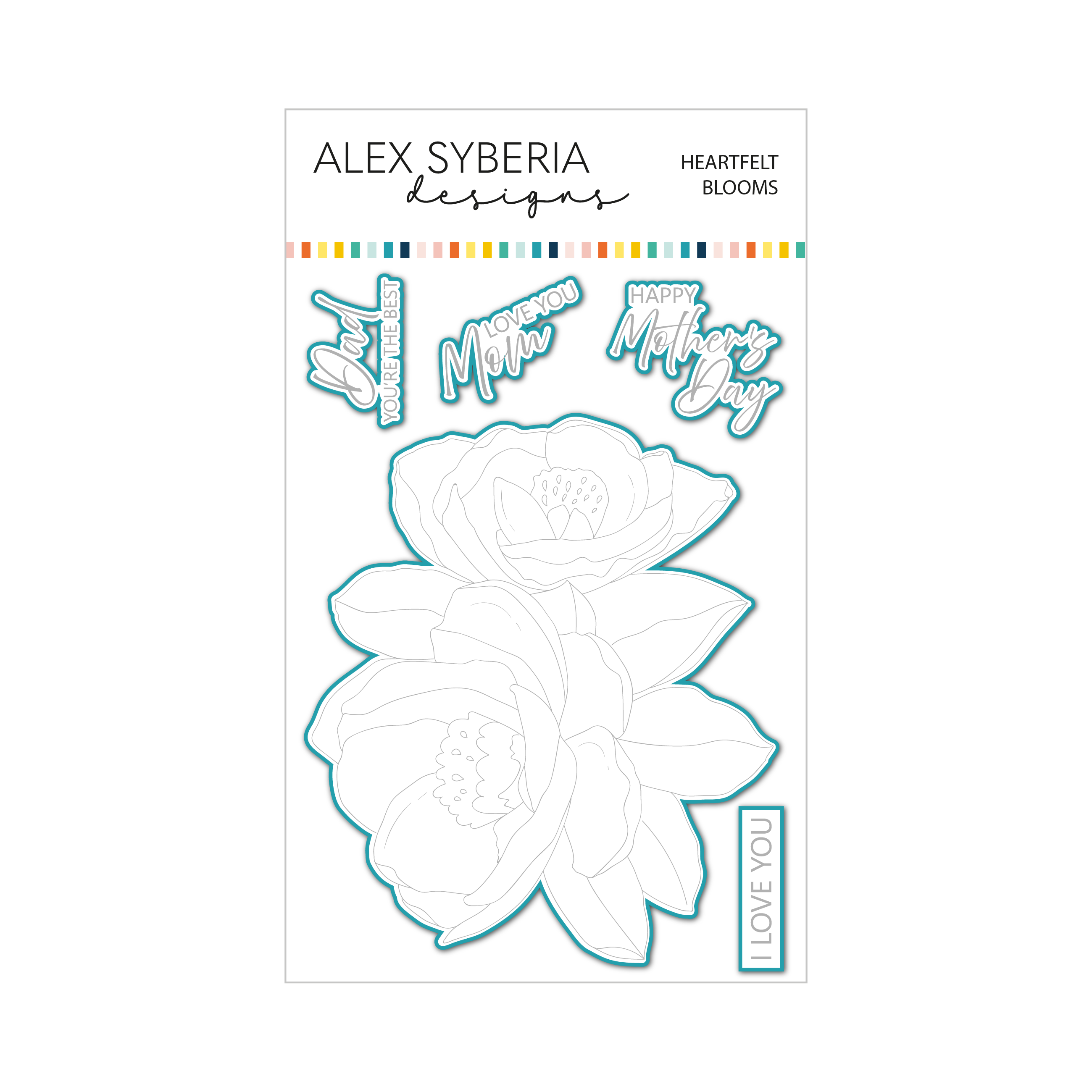 Alex Syberia Designs - Heartfelt Blooms Die Set