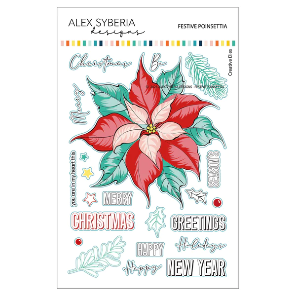 Alex Syberia Designs - Festive Poinsettia Die Set